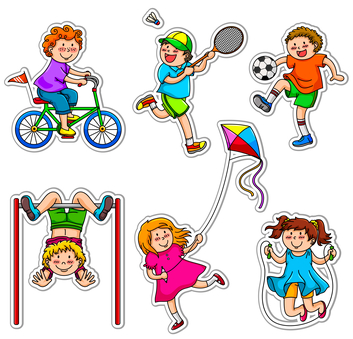 Children Playing at different Sports