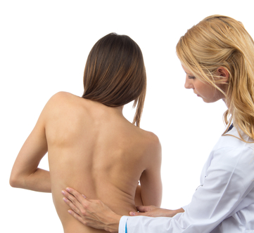 Woman's Spine not in Balance